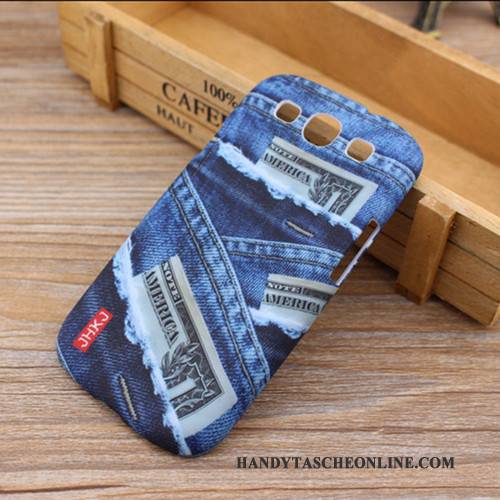 Hülle Samsung Galaxy S3 Karikatur Blau Handyhüllen, Case Samsung Galaxy S3 Schutz Schwer Nubuck