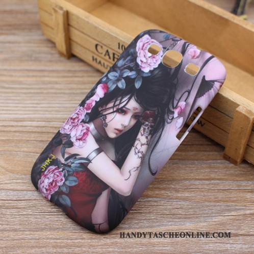 Hülle Samsung Galaxy S3 Karikatur Blau Handyhüllen, Case Samsung Galaxy S3 Schutz Schwer Nubuck