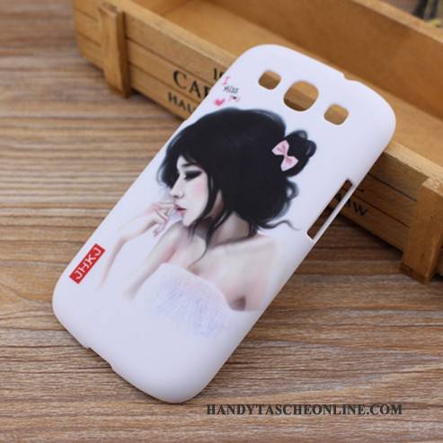 Hülle Samsung Galaxy S3 Karikatur Blau Handyhüllen, Case Samsung Galaxy S3 Schutz Schwer Nubuck