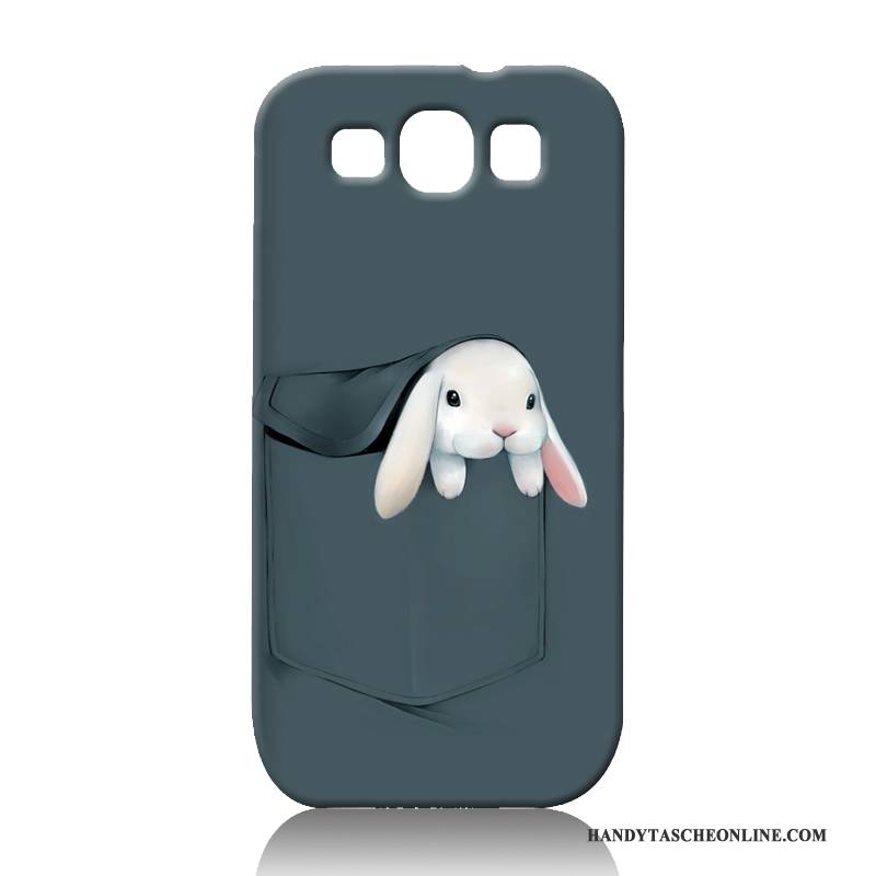 Hülle Samsung Galaxy S3 Karikatur Grau Handyhüllen, Case Samsung Galaxy S3 Schutz Schwer