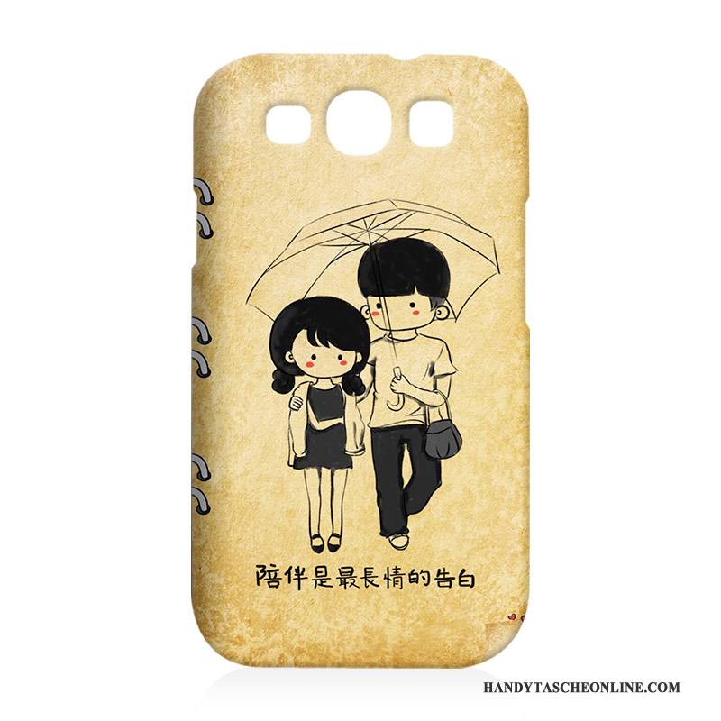 Hülle Samsung Galaxy S3 Karikatur Grau Handyhüllen, Case Samsung Galaxy S3 Schutz Schwer