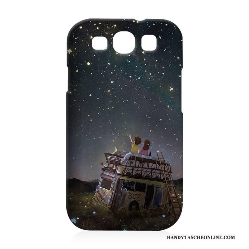 Hülle Samsung Galaxy S3 Karikatur Grau Handyhüllen, Case Samsung Galaxy S3 Schutz Schwer