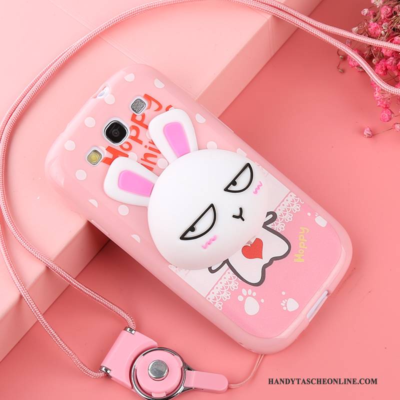 Hülle Samsung Galaxy S3 Karikatur Handyhüllen Rosa, Case Samsung Galaxy S3 Weiche Anti-sturz