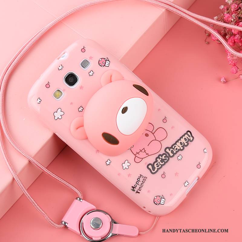 Hülle Samsung Galaxy S3 Karikatur Handyhüllen Rosa, Case Samsung Galaxy S3 Weiche Anti-sturz