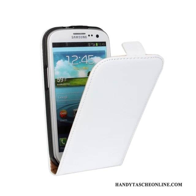 Hülle Samsung Galaxy S3 Leder Gelb Handyhüllen, Case Samsung Galaxy S3 Folio