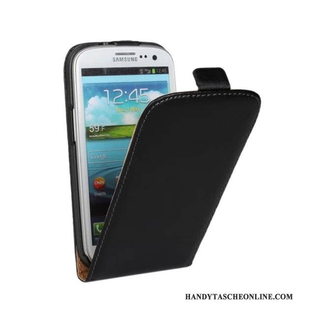 Hülle Samsung Galaxy S3 Leder Gelb Handyhüllen, Case Samsung Galaxy S3 Folio