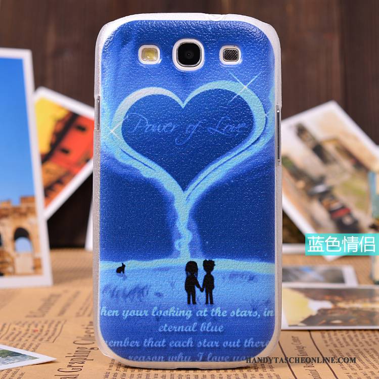 Hülle Samsung Galaxy S3 Leder Handyhüllen Muster, Case Samsung Galaxy S3 Schutz Gelb Licht