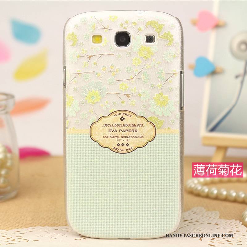 Hülle Samsung Galaxy S3 Leder Handyhüllen Muster, Case Samsung Galaxy S3 Schutz Trend Rosa