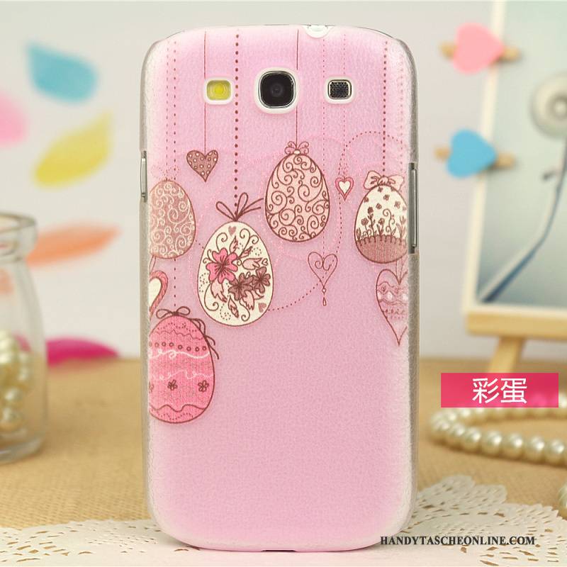 Hülle Samsung Galaxy S3 Leder Handyhüllen Muster, Case Samsung Galaxy S3 Schutz Trend Rosa