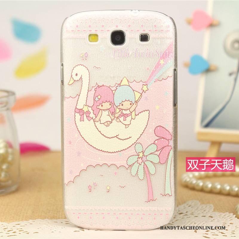 Hülle Samsung Galaxy S3 Leder Handyhüllen Muster, Case Samsung Galaxy S3 Schutz Trend Rosa