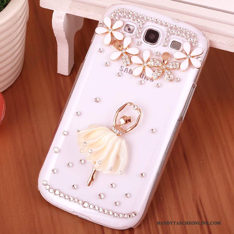 Hülle Samsung Galaxy S3 Strass Handyhüllen Lila, Case Samsung Galaxy S3 Schutz Schwer