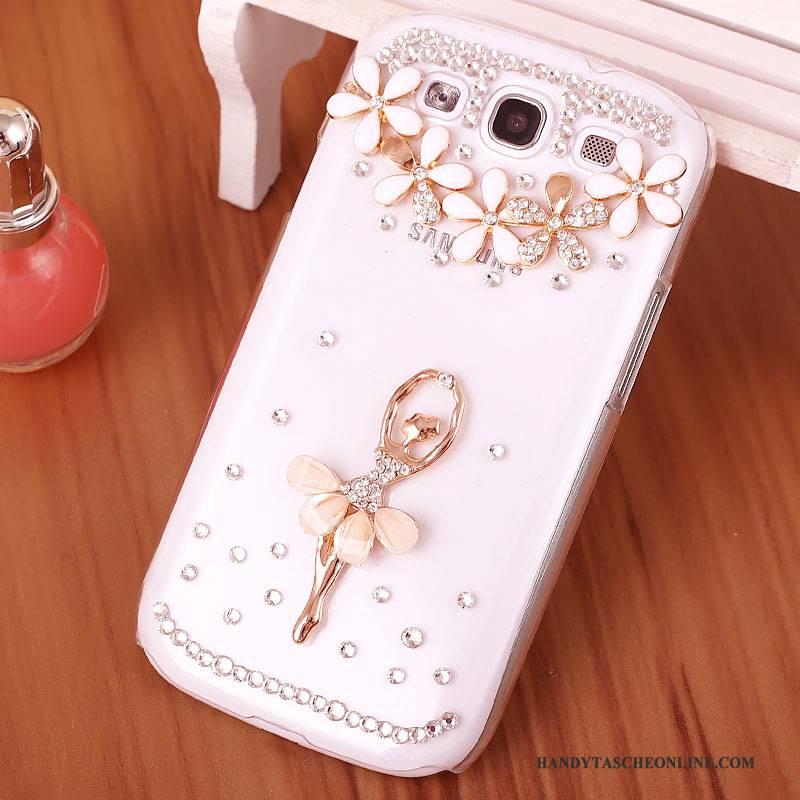 Hülle Samsung Galaxy S3 Strass Handyhüllen Lila, Case Samsung Galaxy S3 Schutz Schwer