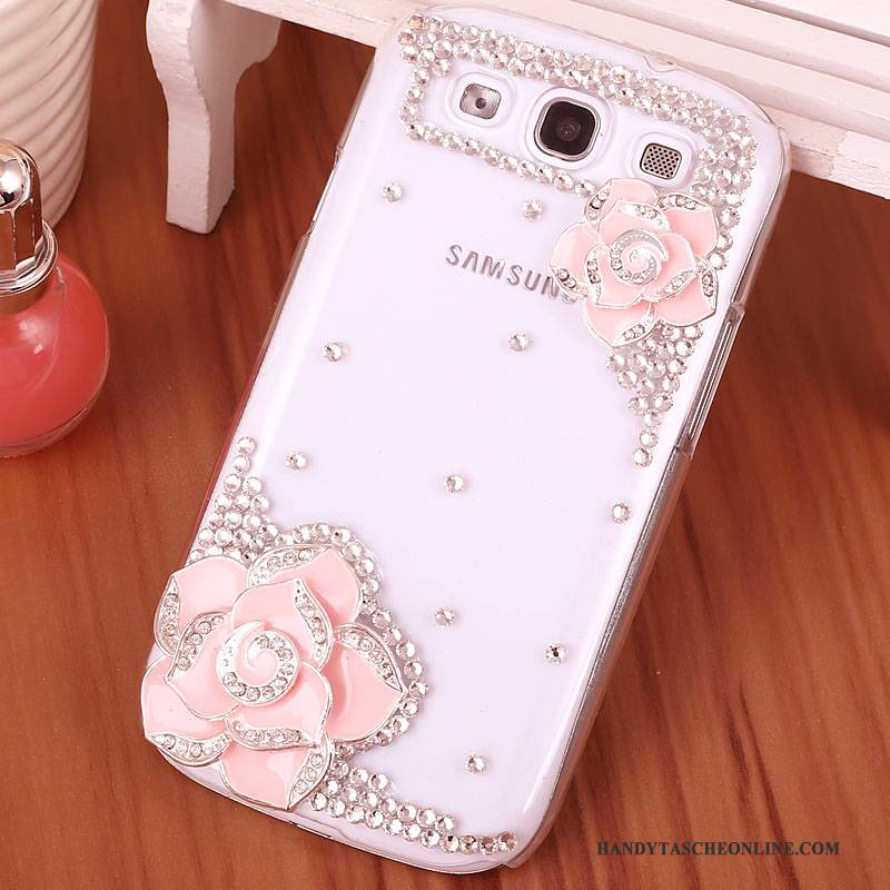 Hülle Samsung Galaxy S3 Strass Handyhüllen Lila, Case Samsung Galaxy S3 Schutz Schwer