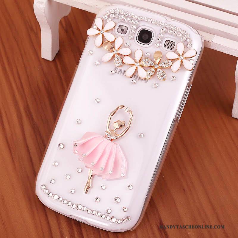 Hülle Samsung Galaxy S3 Strass Handyhüllen Lila, Case Samsung Galaxy S3 Schutz Schwer