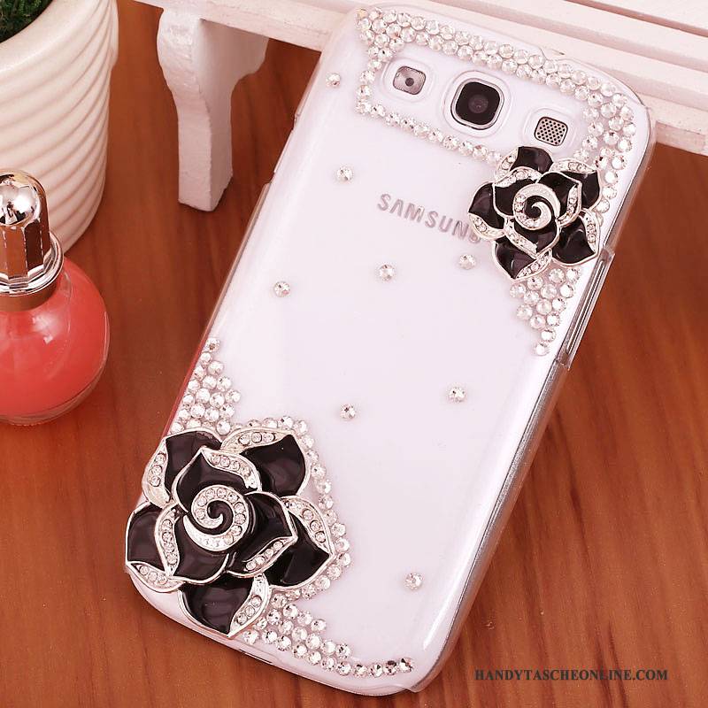 Hülle Samsung Galaxy S3 Strass Handyhüllen Lila, Case Samsung Galaxy S3 Schutz Schwer