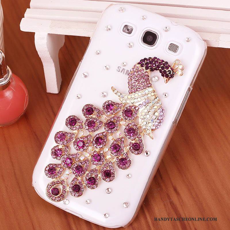 Hülle Samsung Galaxy S3 Strass Handyhüllen Lila, Case Samsung Galaxy S3 Schutz Schwer