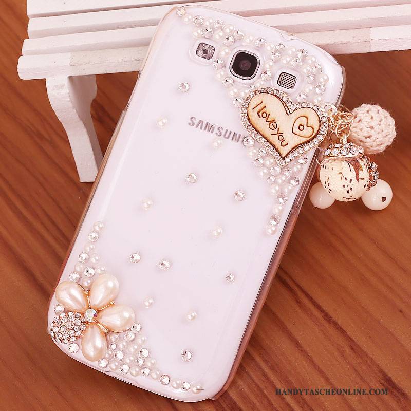 Hülle Samsung Galaxy S3 Strass Handyhüllen Lila, Case Samsung Galaxy S3 Schutz Schwer