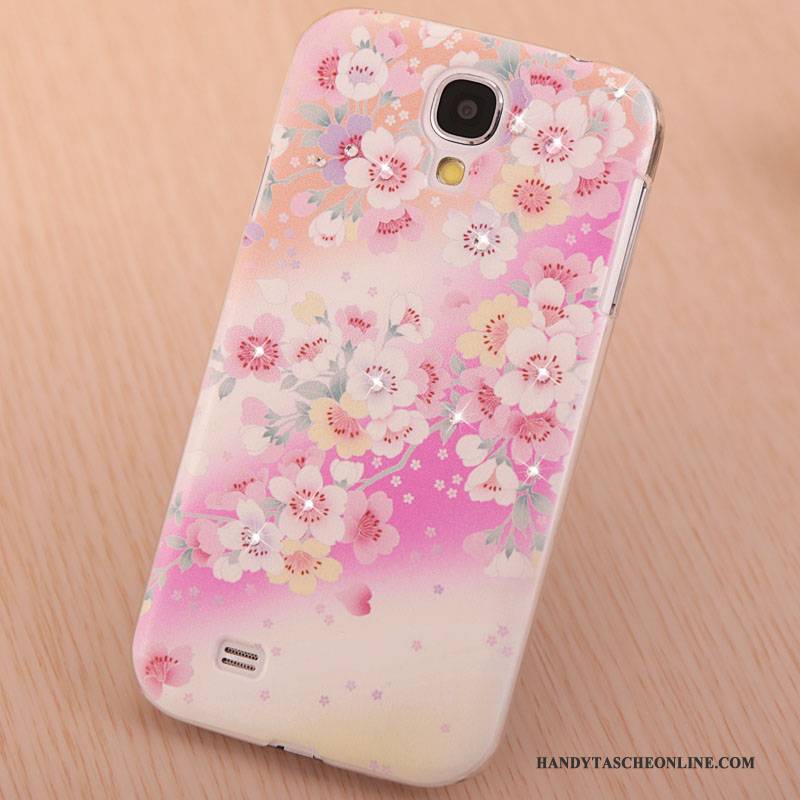 Hülle Samsung Galaxy S4 Gemalt Handyhüllen Lila, Case Samsung Galaxy S4 Strass