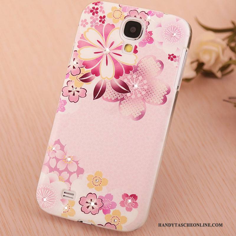 Hülle Samsung Galaxy S4 Gemalt Handyhüllen Lila, Case Samsung Galaxy S4 Strass