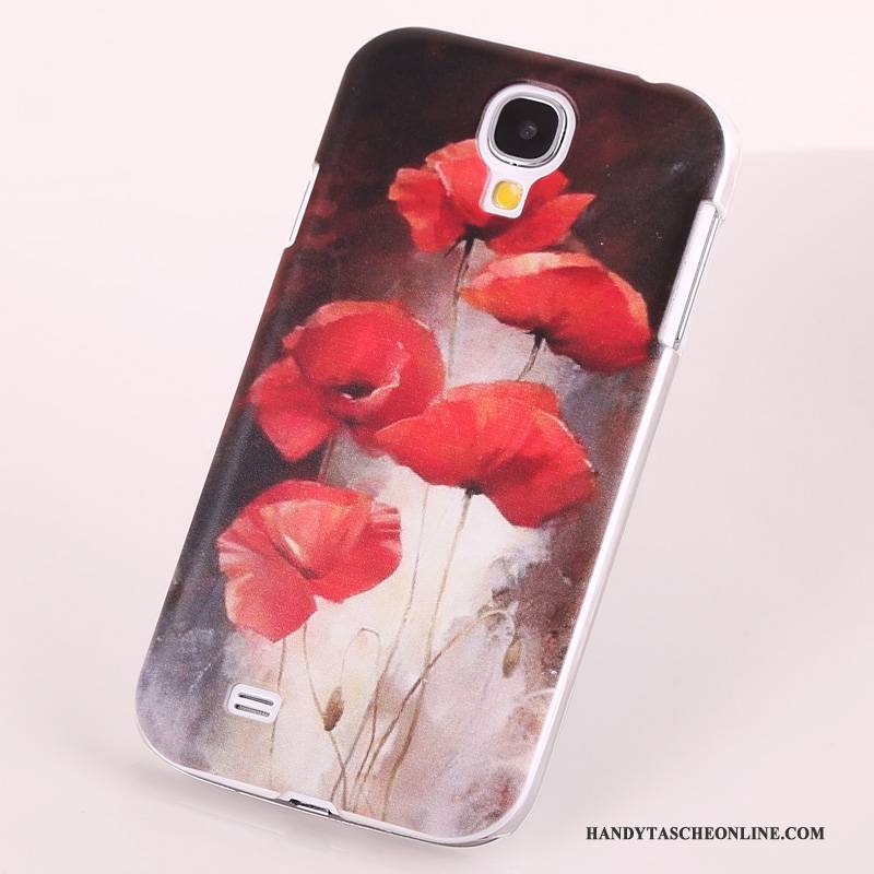 Hülle Samsung Galaxy S4 Gemalt Lila Handyhüllen, Case Samsung Galaxy S4 Schutz Schwer Nubuck