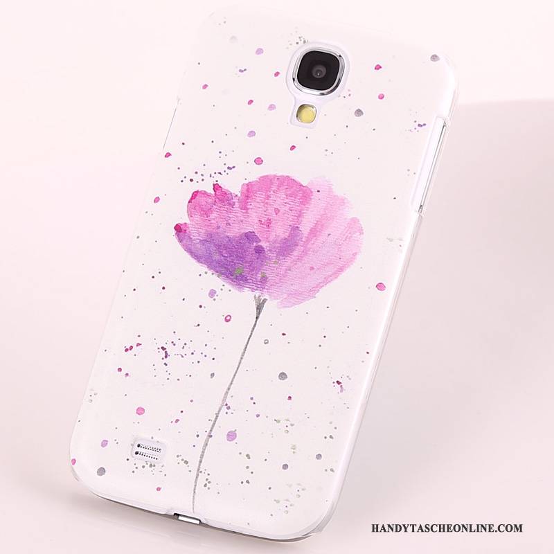 Hülle Samsung Galaxy S4 Gemalt Lila Handyhüllen, Case Samsung Galaxy S4 Schutz Schwer Nubuck