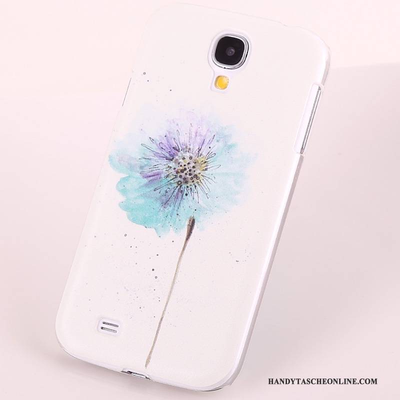 Hülle Samsung Galaxy S4 Gemalt Lila Handyhüllen, Case Samsung Galaxy S4 Schutz Schwer Nubuck