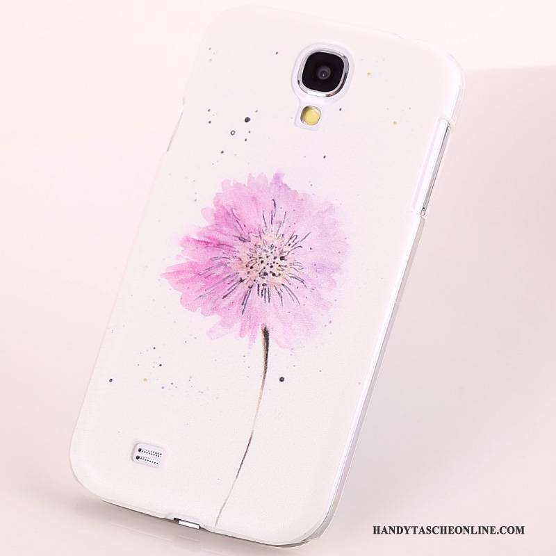 Hülle Samsung Galaxy S4 Gemalt Lila Handyhüllen, Case Samsung Galaxy S4 Schutz Schwer Nubuck