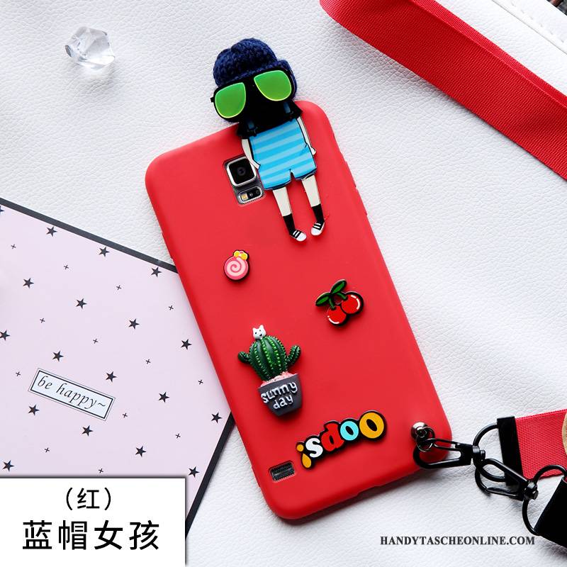 Hülle Samsung Galaxy S4 Karikatur Handyhüllen Rot, Case Samsung Galaxy S4 Schutz Nette Anti-sturz