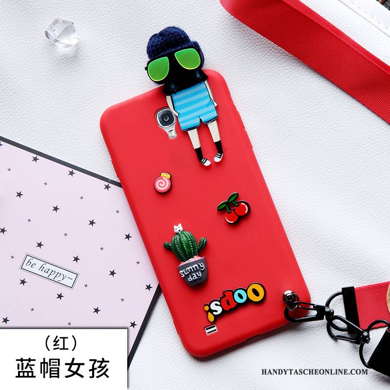 Hülle Samsung Galaxy S4 Karikatur Handyhüllen Rot, Case Samsung Galaxy S4 Schutz Nette Anti-sturz