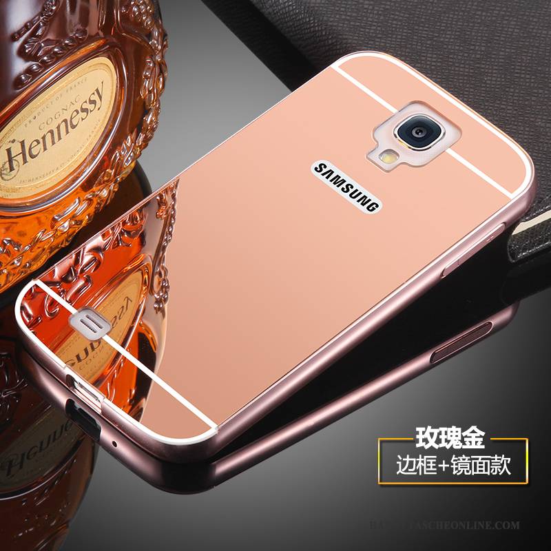 Hülle Samsung Galaxy S4 Metall Grenze Anti-sturz, Case Samsung Galaxy S4 Schutz Handyhüllen Rosa