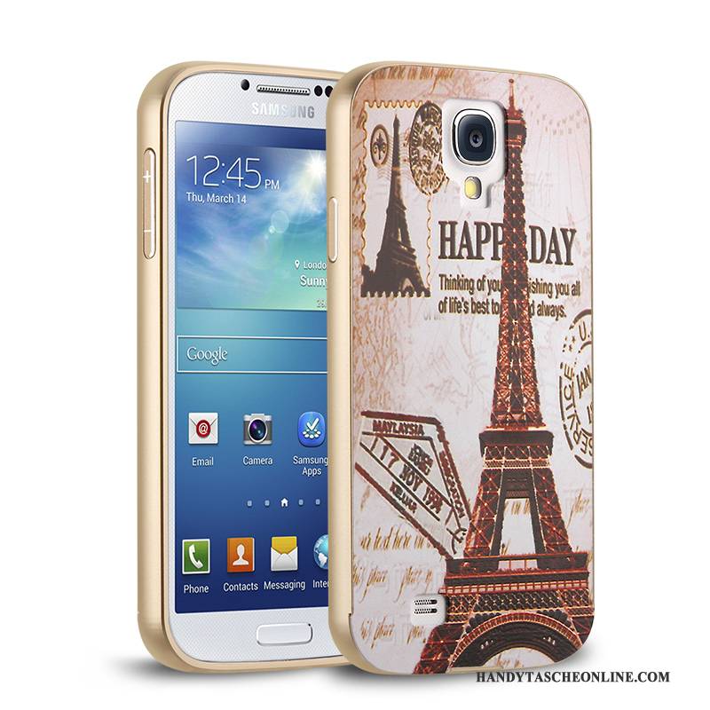 Hülle Samsung Galaxy S4 Metall Grenze Anti-sturz, Case Samsung Galaxy S4 Schutz Handyhüllen Rosa