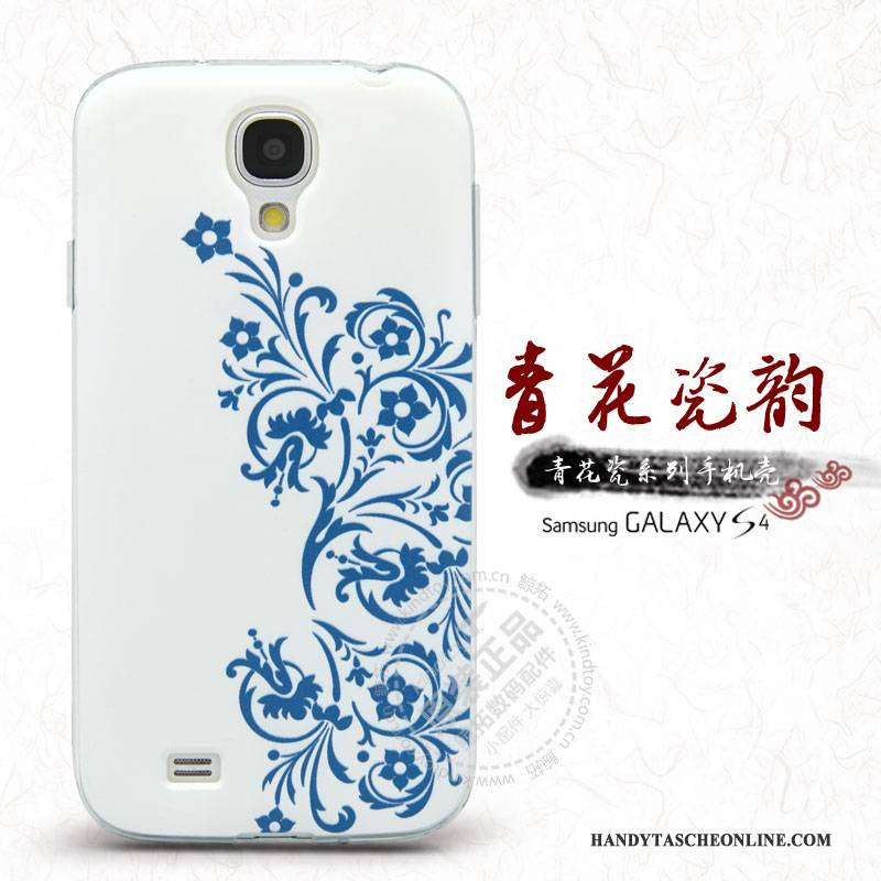 Hülle Samsung Galaxy S4 Schutz Blumen Neu, Case Samsung Galaxy S4 Handyhüllen Grün