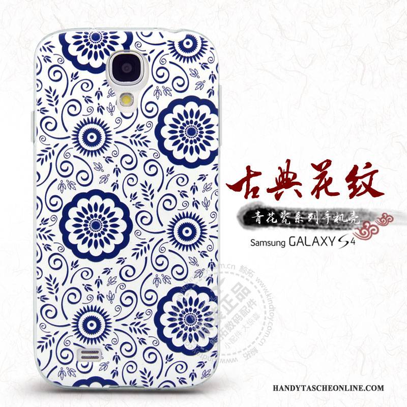 Hülle Samsung Galaxy S4 Schutz Blumen Neu, Case Samsung Galaxy S4 Handyhüllen Grün