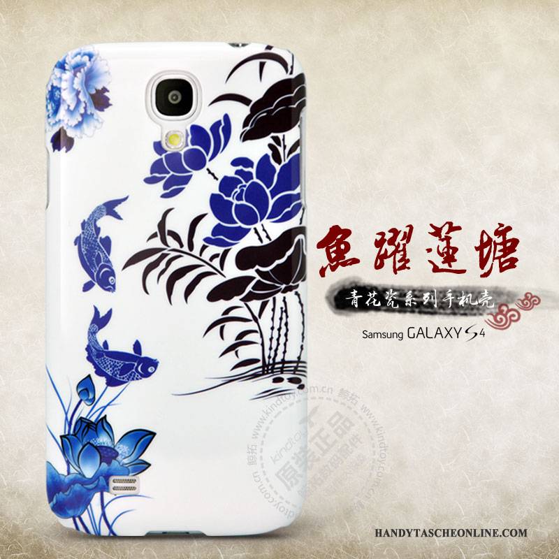 Hülle Samsung Galaxy S4 Schutz Blumen Neu, Case Samsung Galaxy S4 Handyhüllen Grün