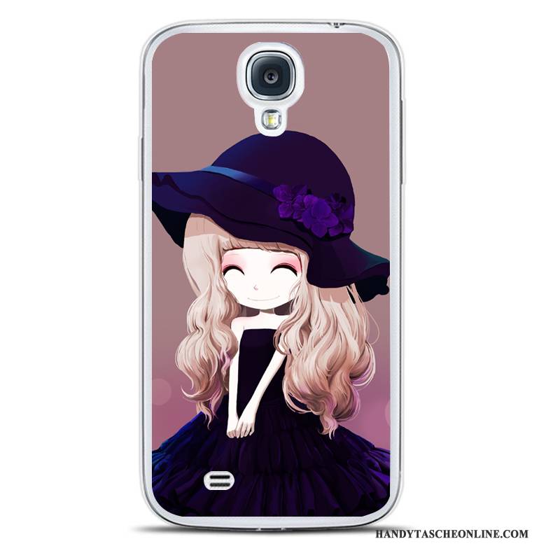 Hülle Samsung Galaxy S4 Schutz Handyhüllen Lila, Case Samsung Galaxy S4 Karikatur Trend Dunkel