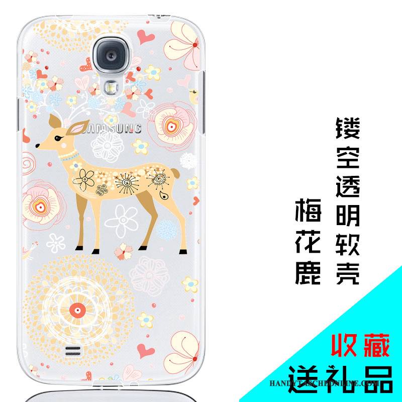 Hülle Samsung Galaxy S4 Silikon Handyhüllen Rosa, Case Samsung Galaxy S4 Weiche Hintere Abdeckung Transparent