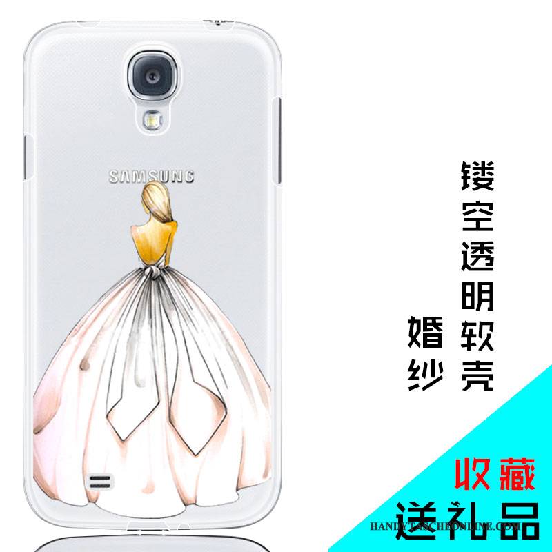 Hülle Samsung Galaxy S4 Silikon Handyhüllen Rosa, Case Samsung Galaxy S4 Weiche Hintere Abdeckung Transparent