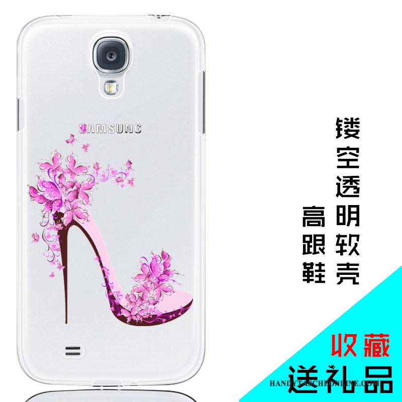 Hülle Samsung Galaxy S4 Silikon Handyhüllen Rosa, Case Samsung Galaxy S4 Weiche Hintere Abdeckung Transparent