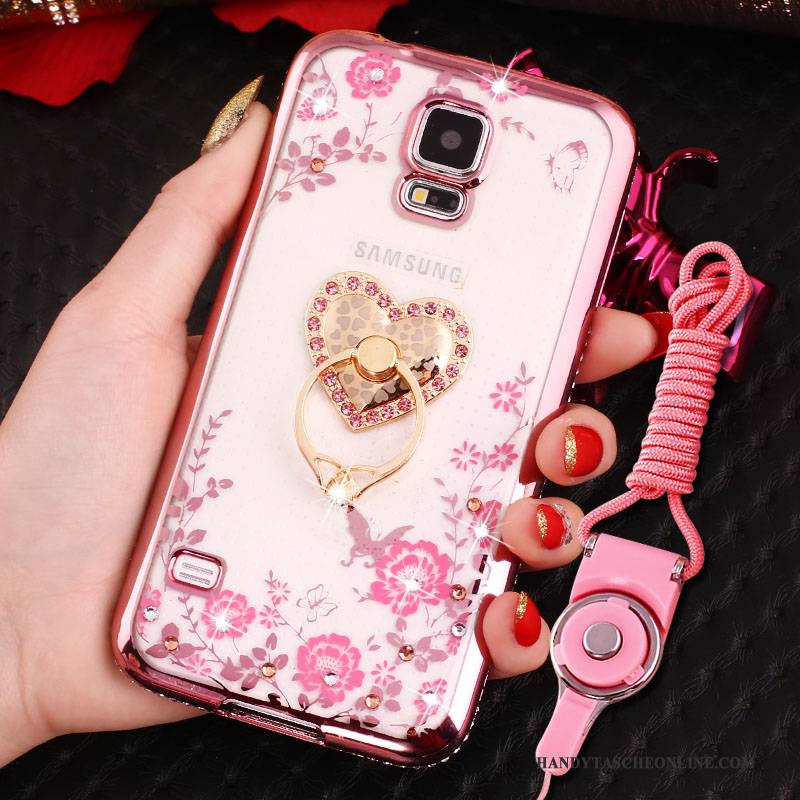 Hülle Samsung Galaxy S4 Strass Handyhüllen Rosa, Case Samsung Galaxy S4 Schutz