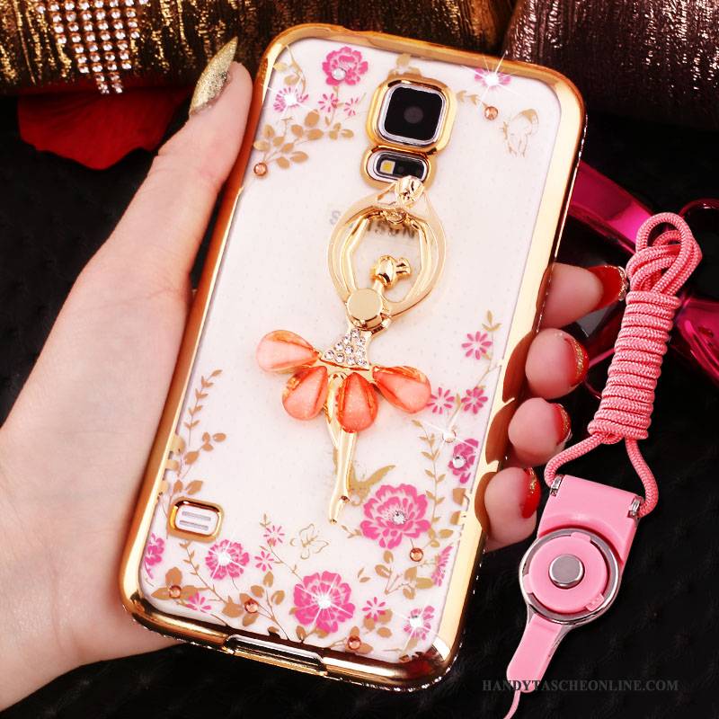 Hülle Samsung Galaxy S4 Strass Handyhüllen Rosa, Case Samsung Galaxy S4 Schutz