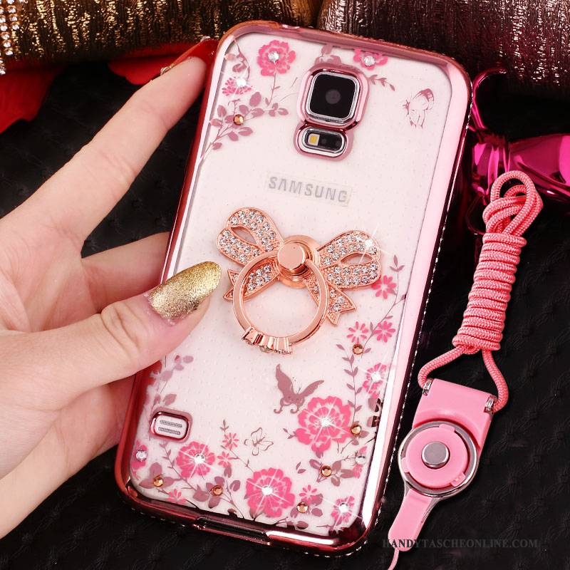 Hülle Samsung Galaxy S4 Strass Handyhüllen Rosa, Case Samsung Galaxy S4 Schutz