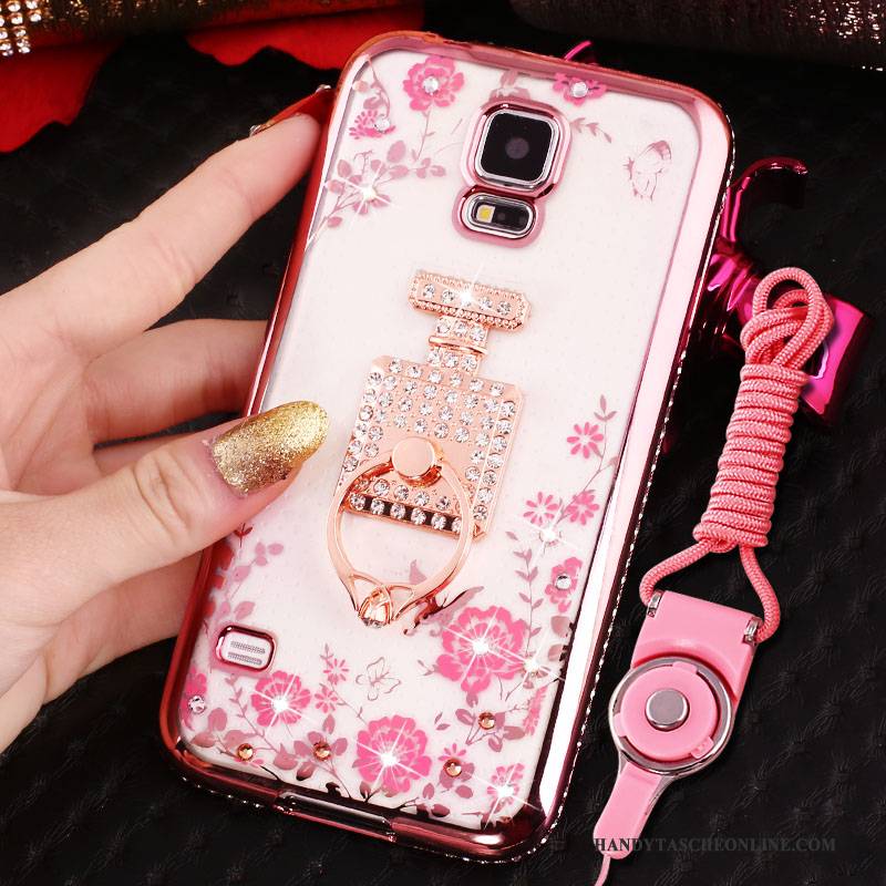 Hülle Samsung Galaxy S4 Strass Handyhüllen Rosa, Case Samsung Galaxy S4 Schutz