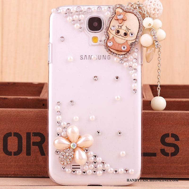 Hülle Samsung Galaxy S4 Strass Handyhüllen Trend, Case Samsung Galaxy S4 Schutz Gold Neu