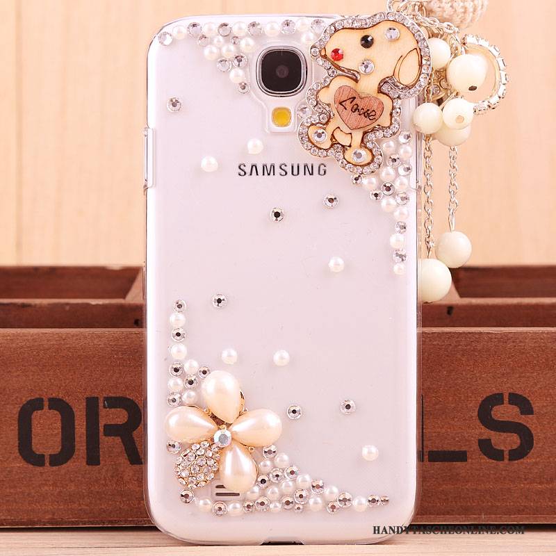 Hülle Samsung Galaxy S4 Strass Handyhüllen Trend, Case Samsung Galaxy S4 Schutz Gold Neu