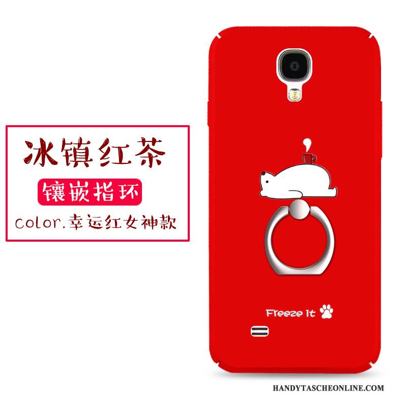 Hülle Samsung Galaxy S4 Taschen Nubuck Rot, Case Samsung Galaxy S4 Schutz Handyhüllen Schwer