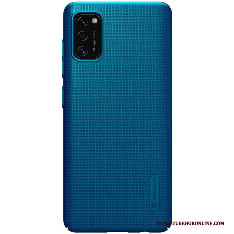 Hülle Samsung Galaxy S41 Nubuck Handyhüllen, Case Samsung Galaxy S41 Blau