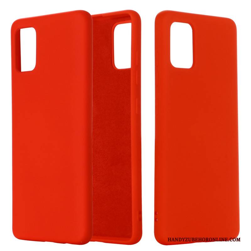 Hülle Samsung Galaxy S41 Schutz Business Handyhüllen, Case Samsung Galaxy S41 Weiche Einfarbig Rot