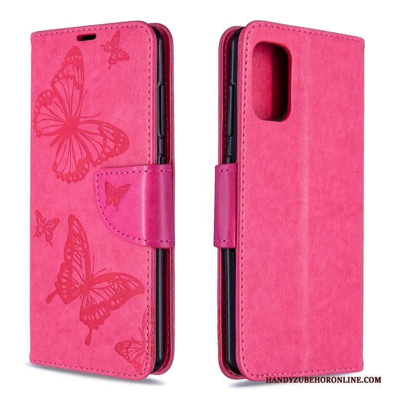 Hülle Samsung Galaxy S41 Schutz Handyhüllen Grün, Case Samsung Galaxy S41 Folio Schmetterling Prägung