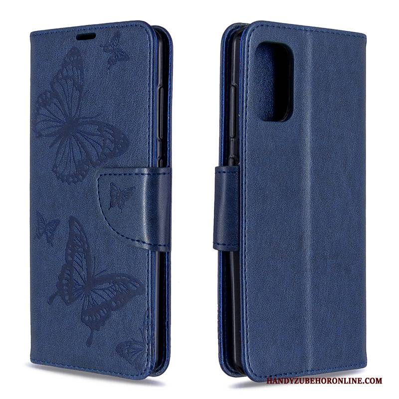 Hülle Samsung Galaxy S41 Schutz Handyhüllen Grün, Case Samsung Galaxy S41 Folio Schmetterling Prägung