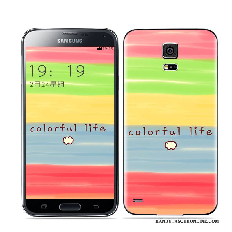 Hülle Samsung Galaxy S5 Farbe Gold Weiß, Case Samsung Galaxy S5 Hintere Abdeckung Schwarz